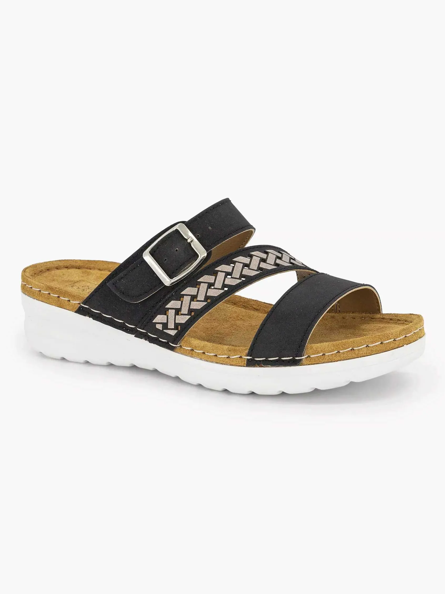 Easy Street Slippers-Zwarte Slipper