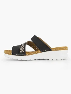Easy Street Slippers-Zwarte Slipper