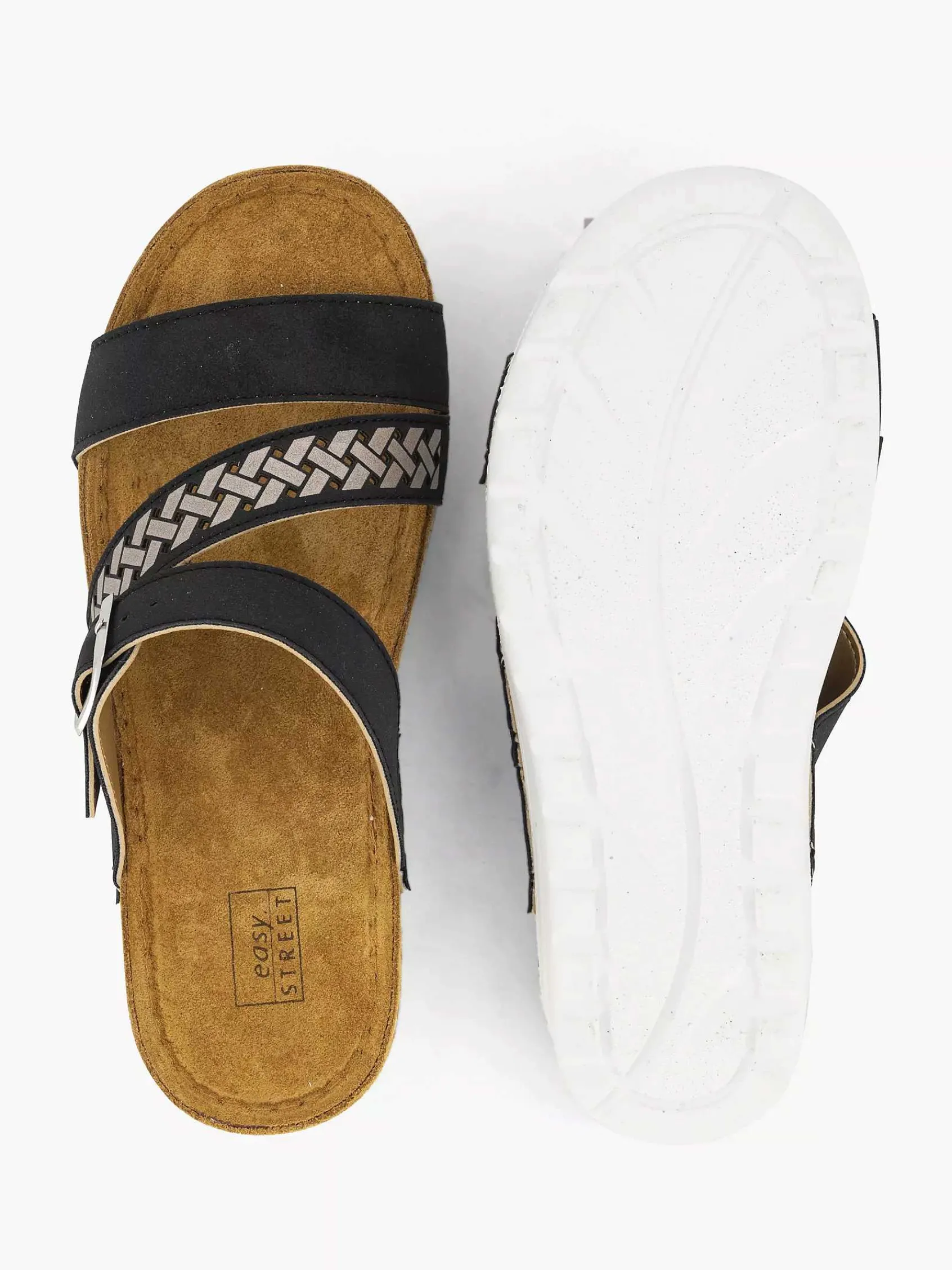 Easy Street Slippers-Zwarte Slipper