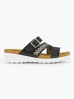 Easy Street Slippers-Zwarte Slipper