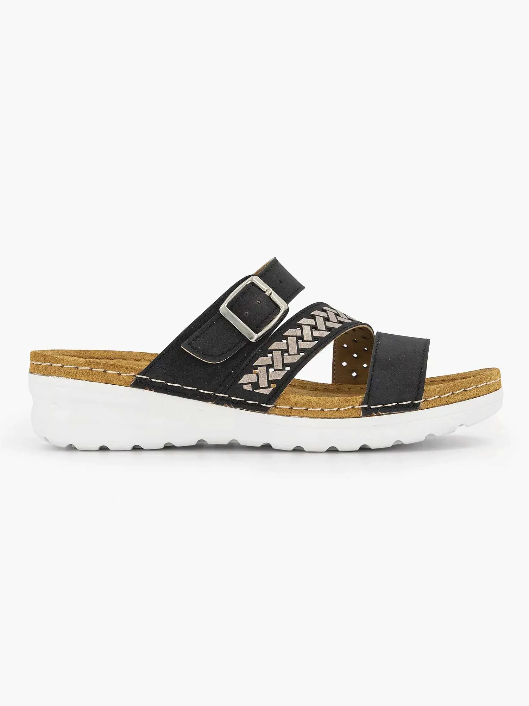 Easy Street Slippers-Zwarte Slipper