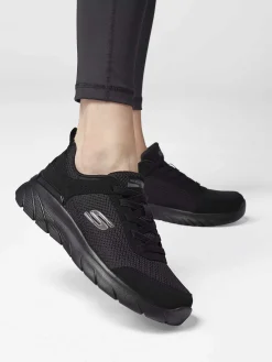 Skechers Sneakers-Zwarte Sneaker Memory Foam