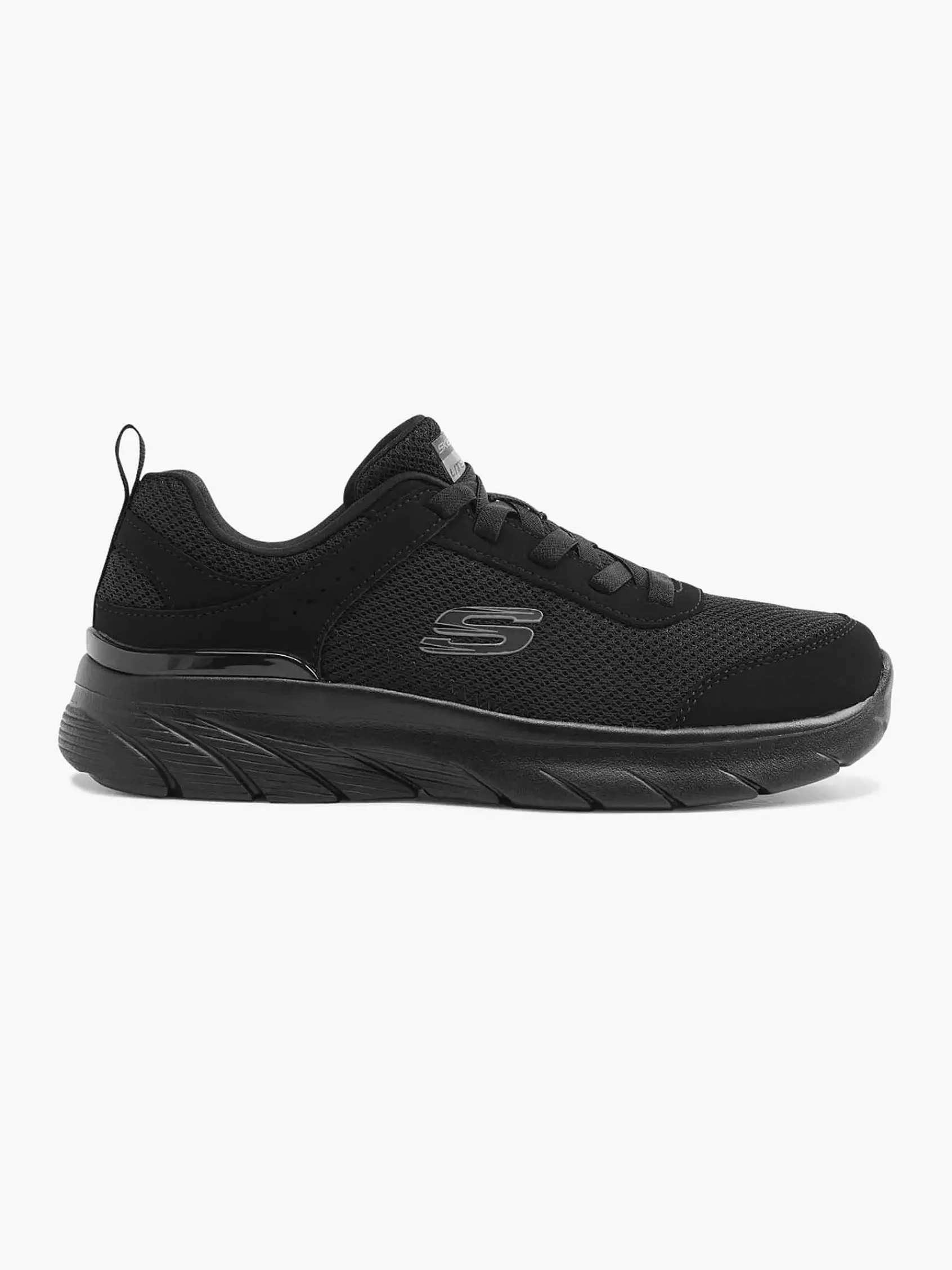 Skechers Sneakers-Zwarte Sneaker Memory Foam