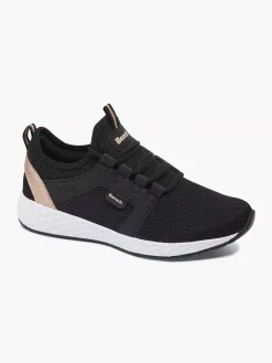 Bench Sneakers-Zwarte Sneaker Memory Foam