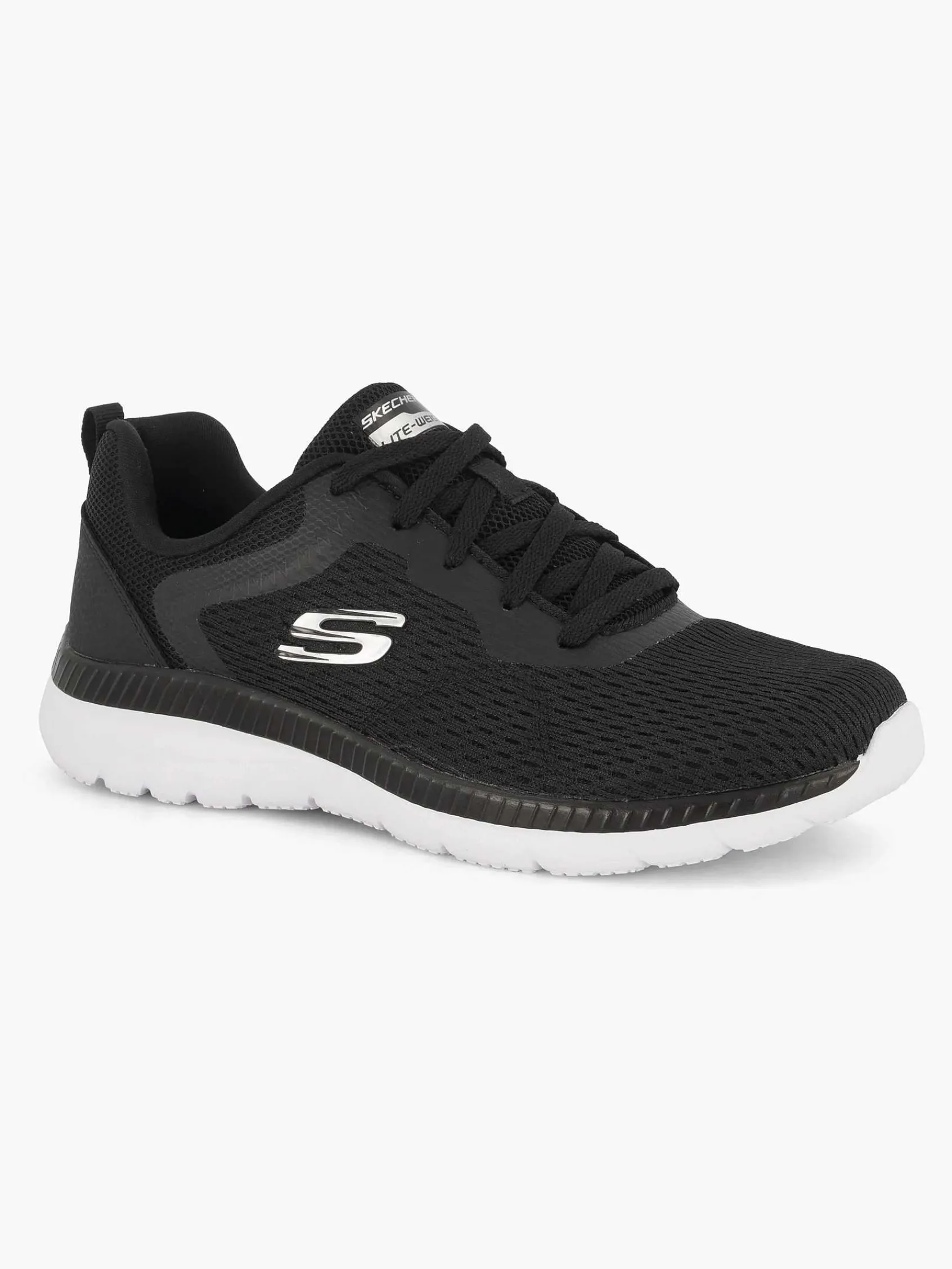 Skechers Sneakers-Zwarte Sneaker Memory Foam