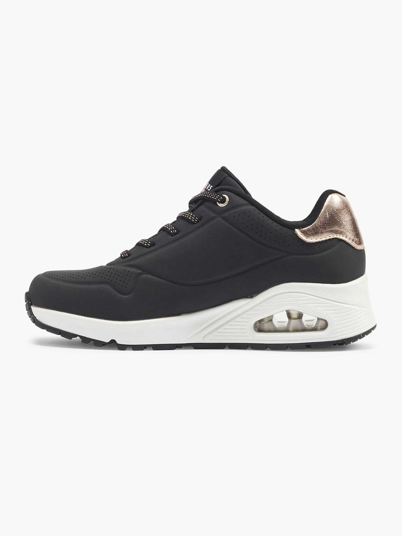Skechers Sneakers-Zwarte Sneaker Memory Foam