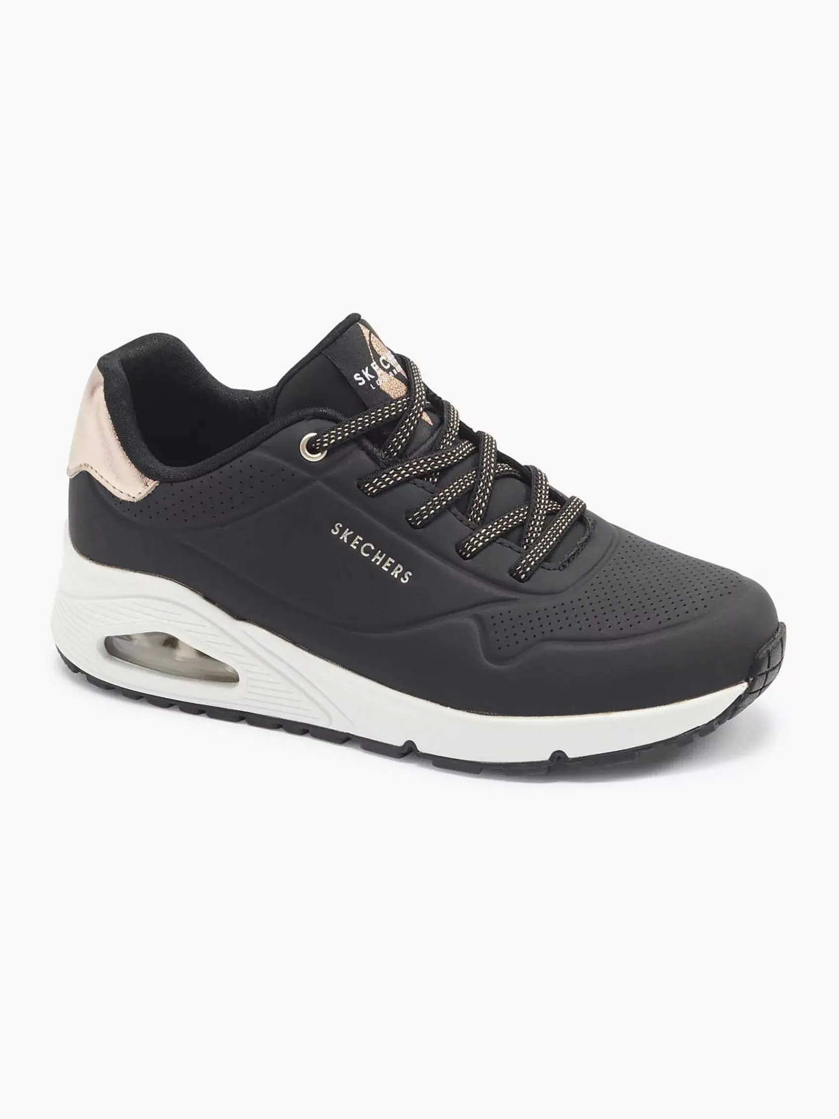 Skechers Sneakers-Zwarte Sneaker Memory Foam