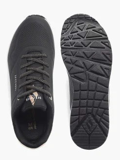 Skechers Sneakers-Zwarte Sneaker Memory Foam