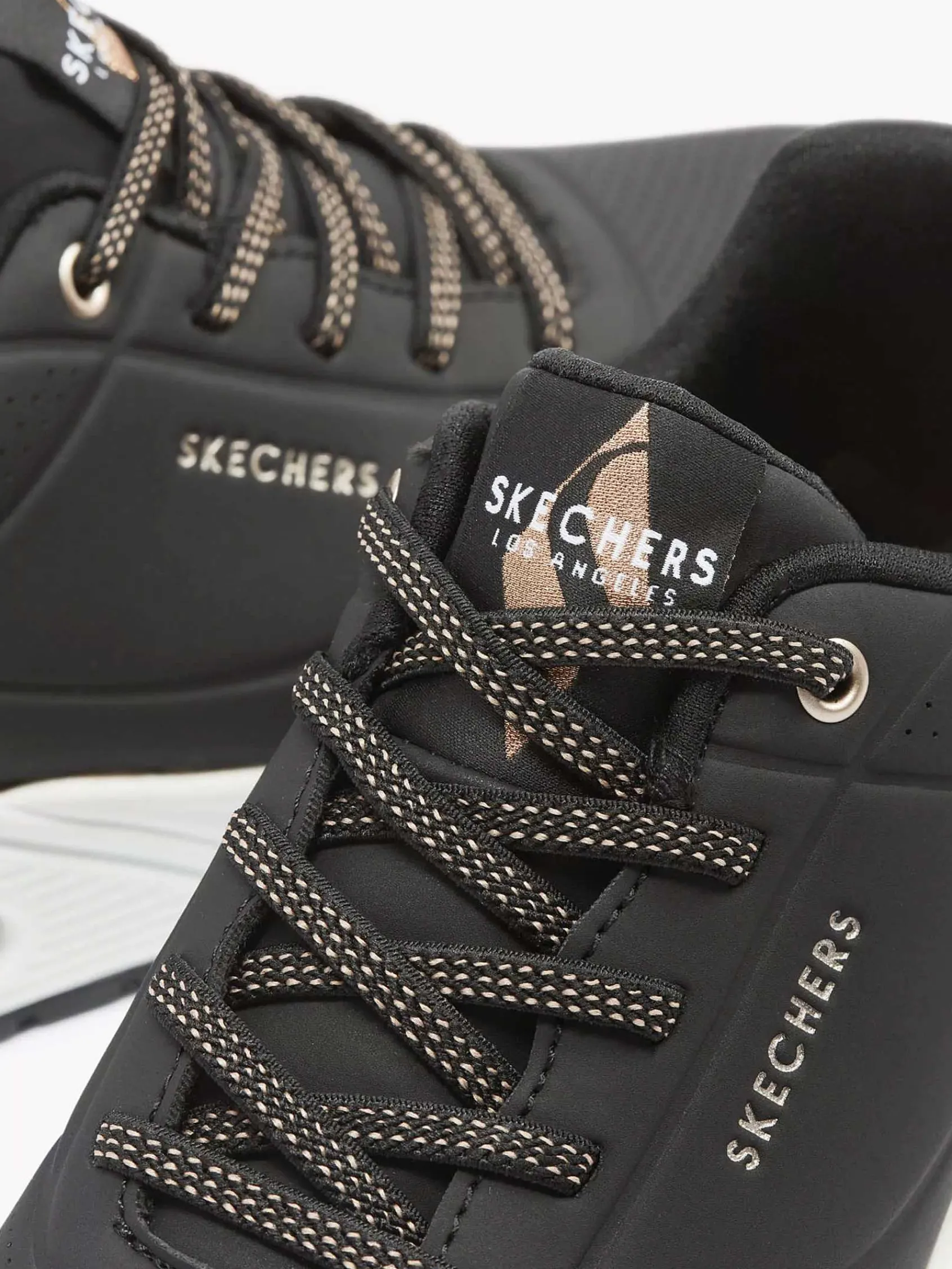 Skechers Sneakers-Zwarte Sneaker Memory Foam