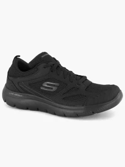 Skechers Sneakers-Zwarte Sneaker Memory Foam