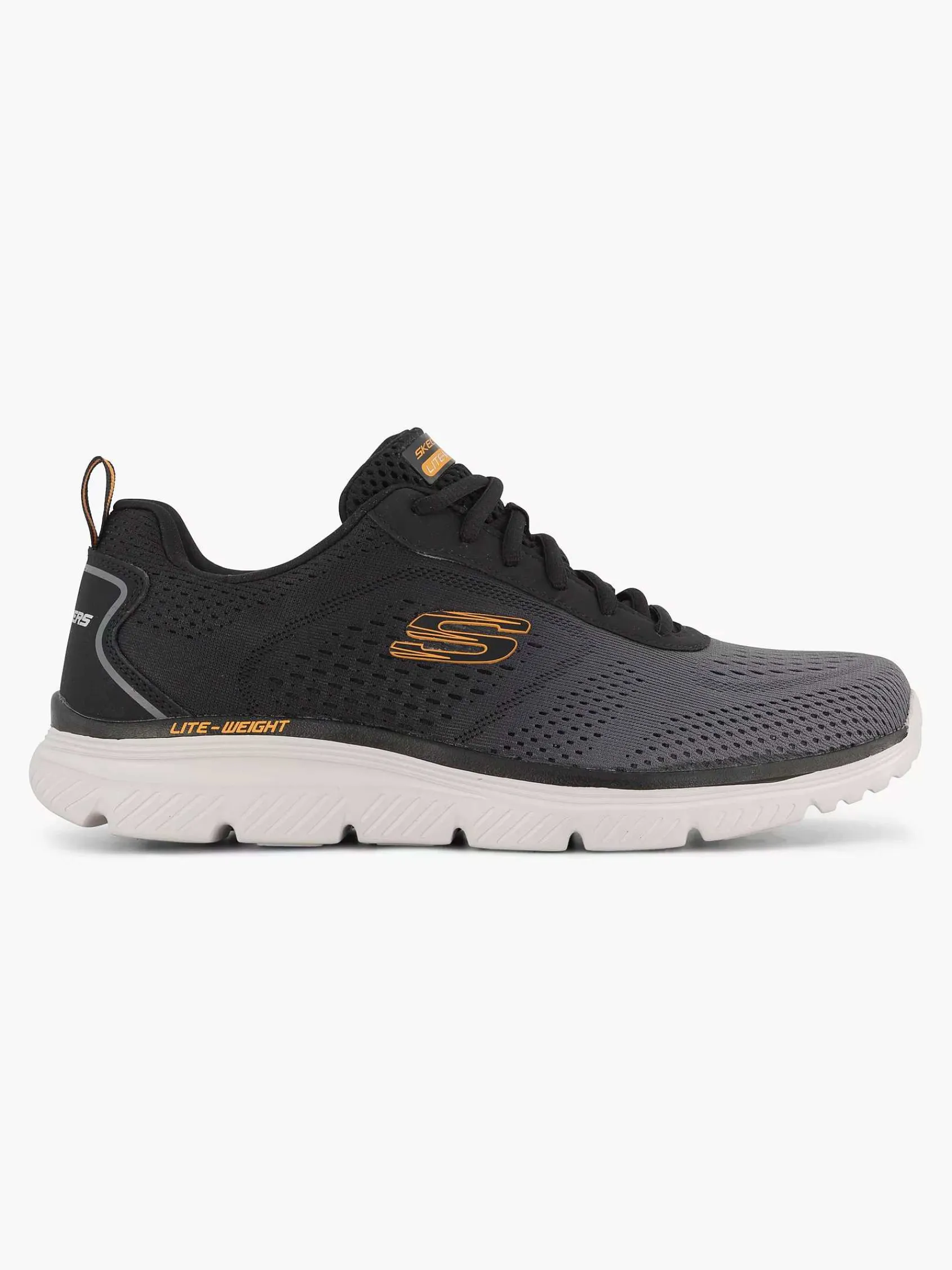 Skechers Sneakers-Zwarte Sneaker Memory Foam