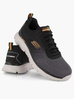Skechers Sneakers-Zwarte Sneaker Memory Foam