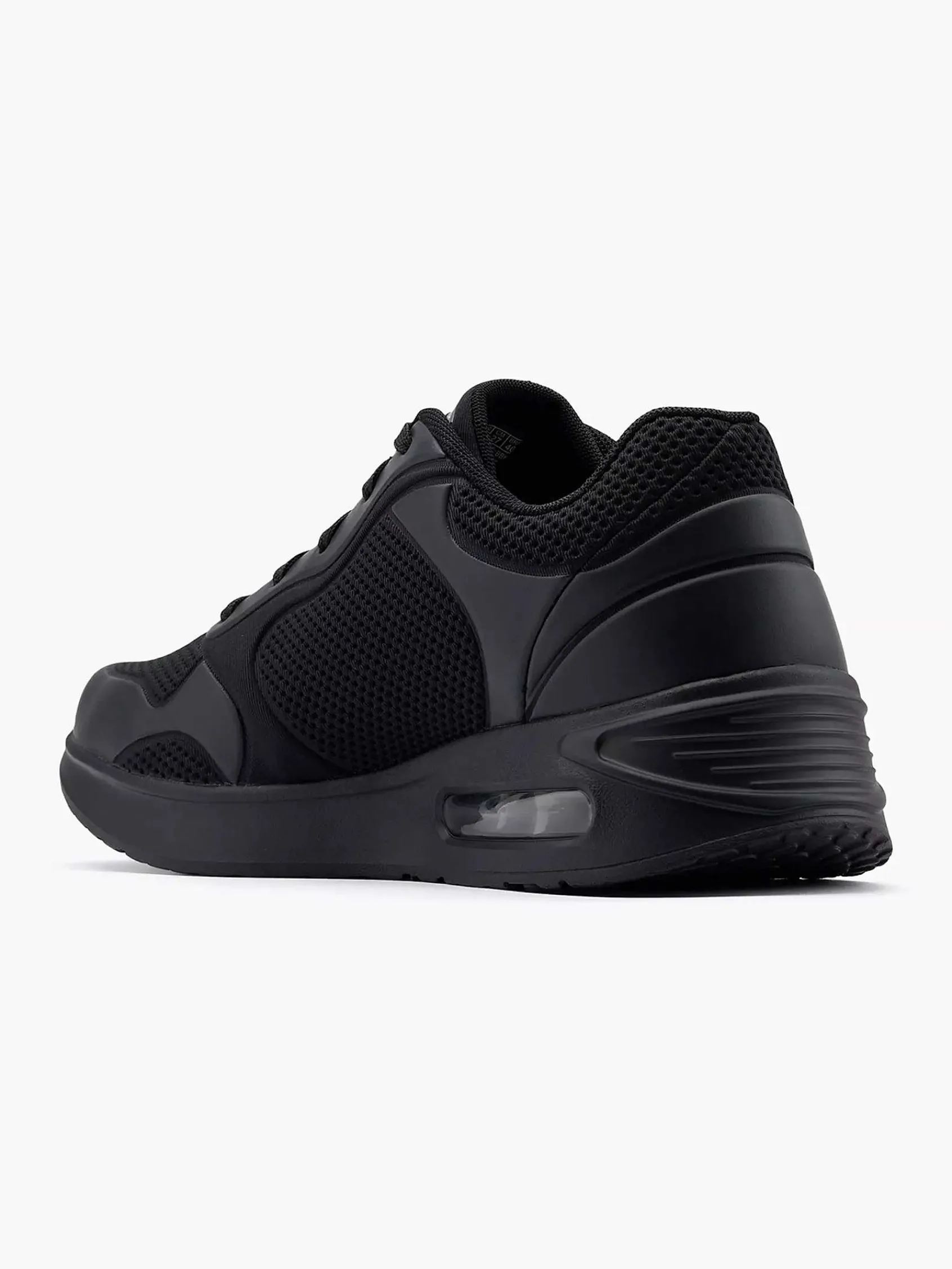Skechers Sneakers-Zwarte Sneaker Memory Foam