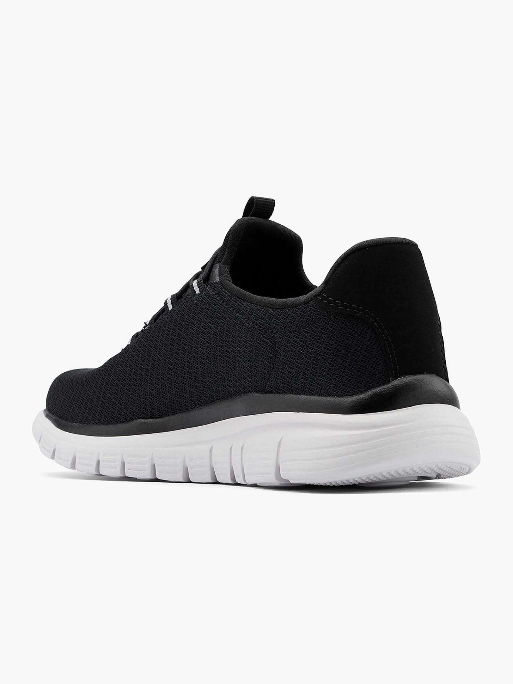 Skechers Sneakers-Zwarte Sneaker Memory Foam