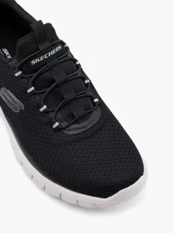Skechers Sneakers-Zwarte Sneaker Memory Foam