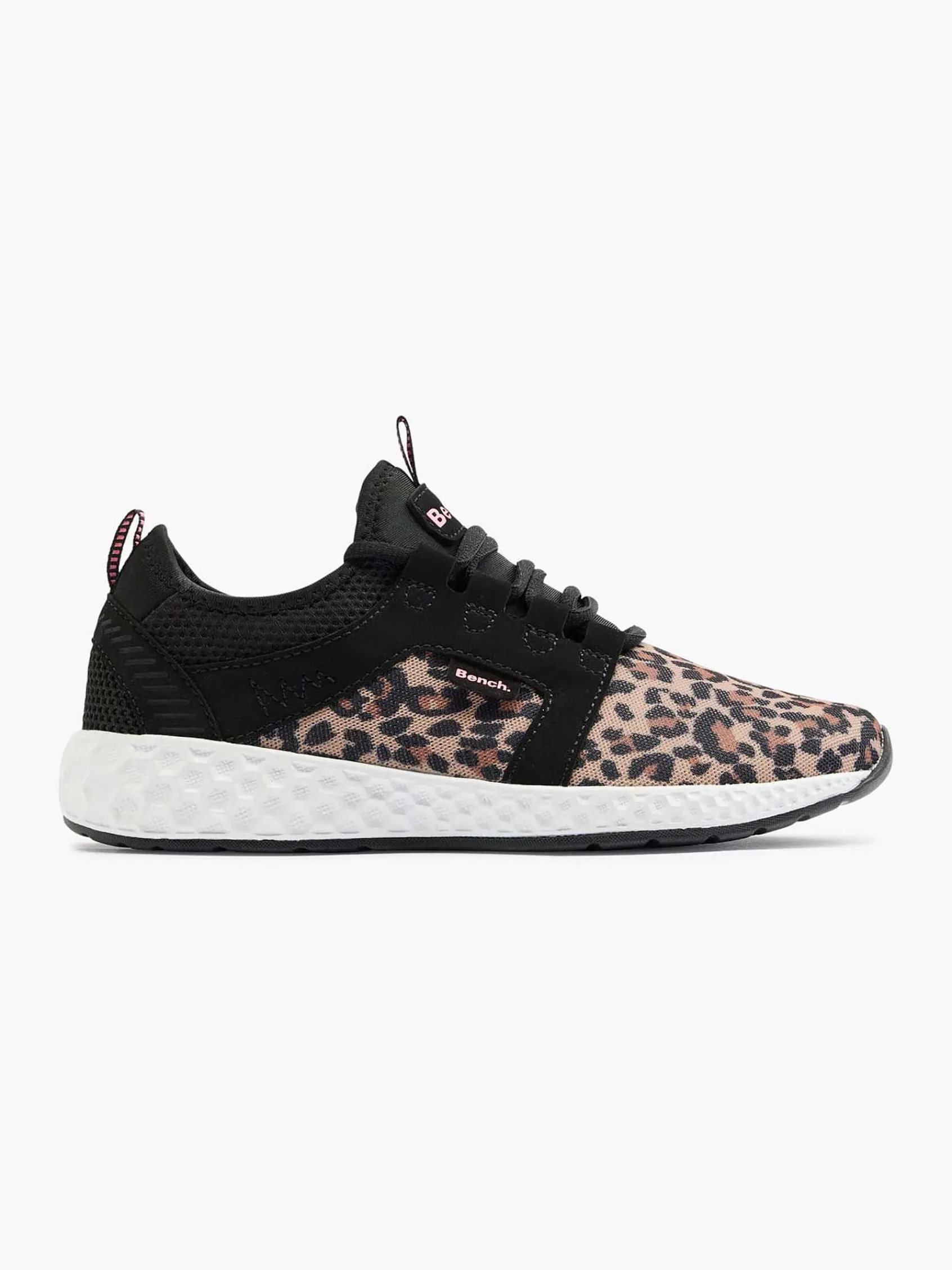 Bench Sneakers-Zwarte Sneaker Panterprint