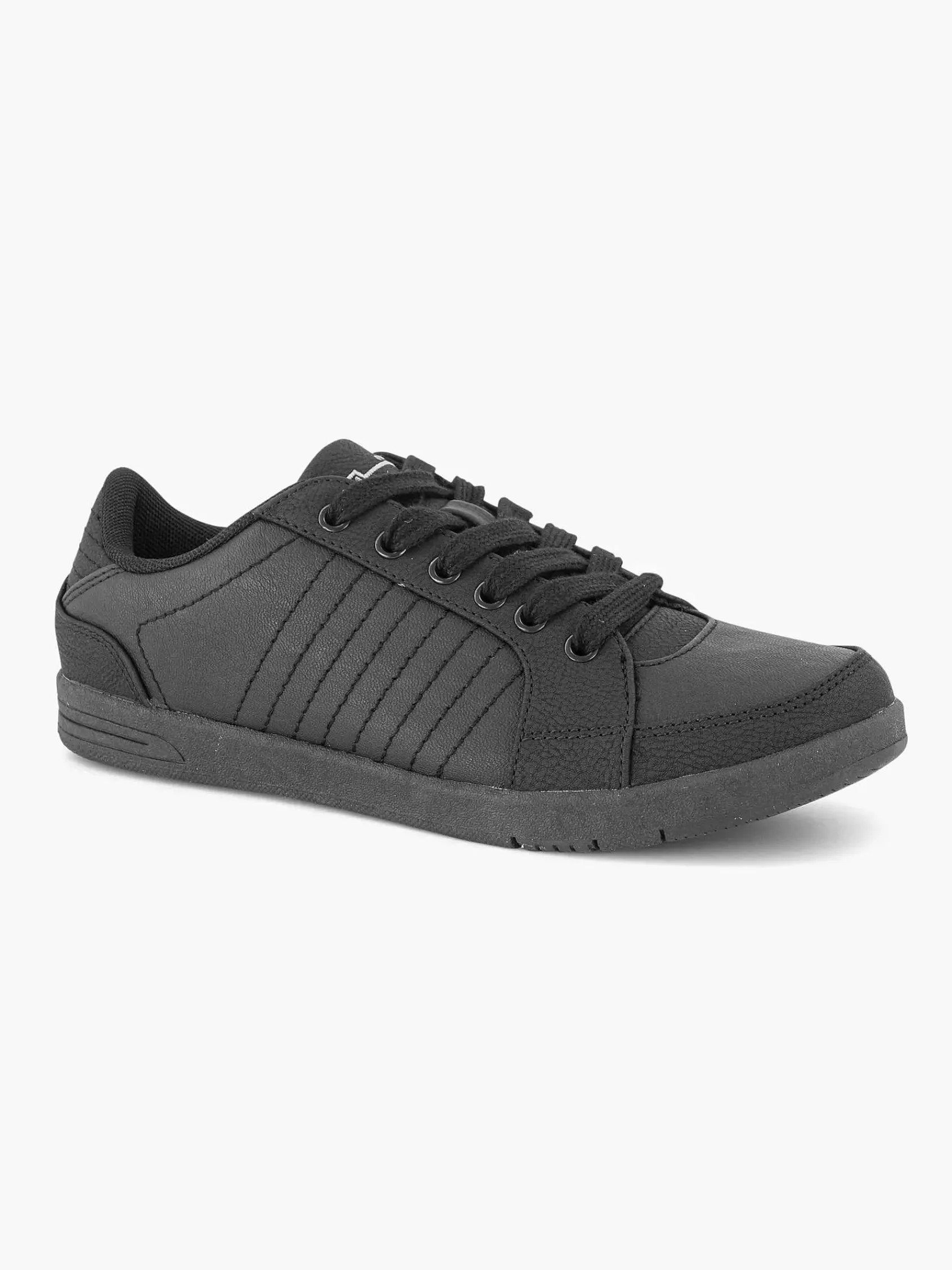Graceland Sneakers-Zwarte Sneaker Stiksels
