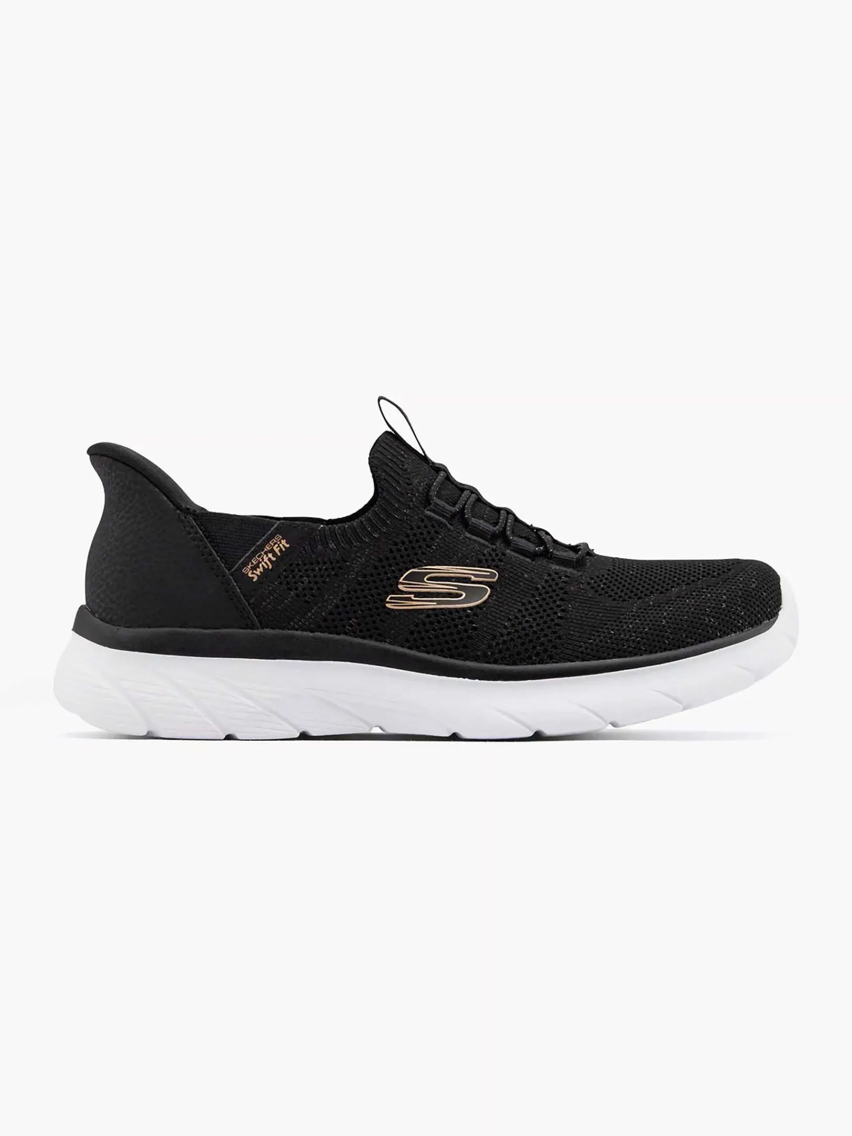 Skechers Sneakers-Zwarte Sneaker Swift Fit - Hands Free