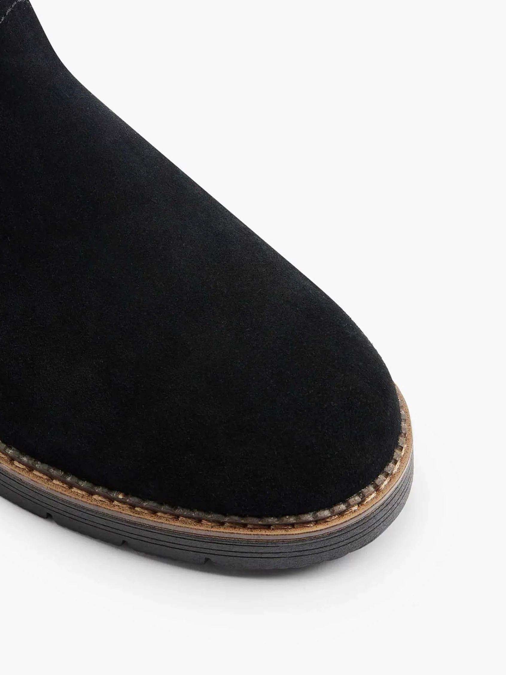Medicus Comfort Schoenen-Zwarte Suede Comfort Enkelboot Gevoerd