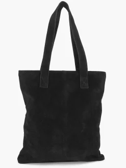 5th Avenue Online Exclusive Accessoires-Zwarte Suede Schoudertas