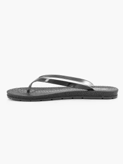 Blue Fin Slippers-Zwarte Teenslipper