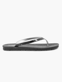 Blue Fin Slippers-Zwarte Teenslipper
