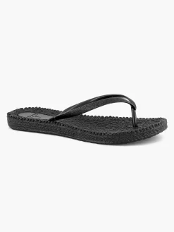 Blue Fin Slippers-Zwarte Teenslipper