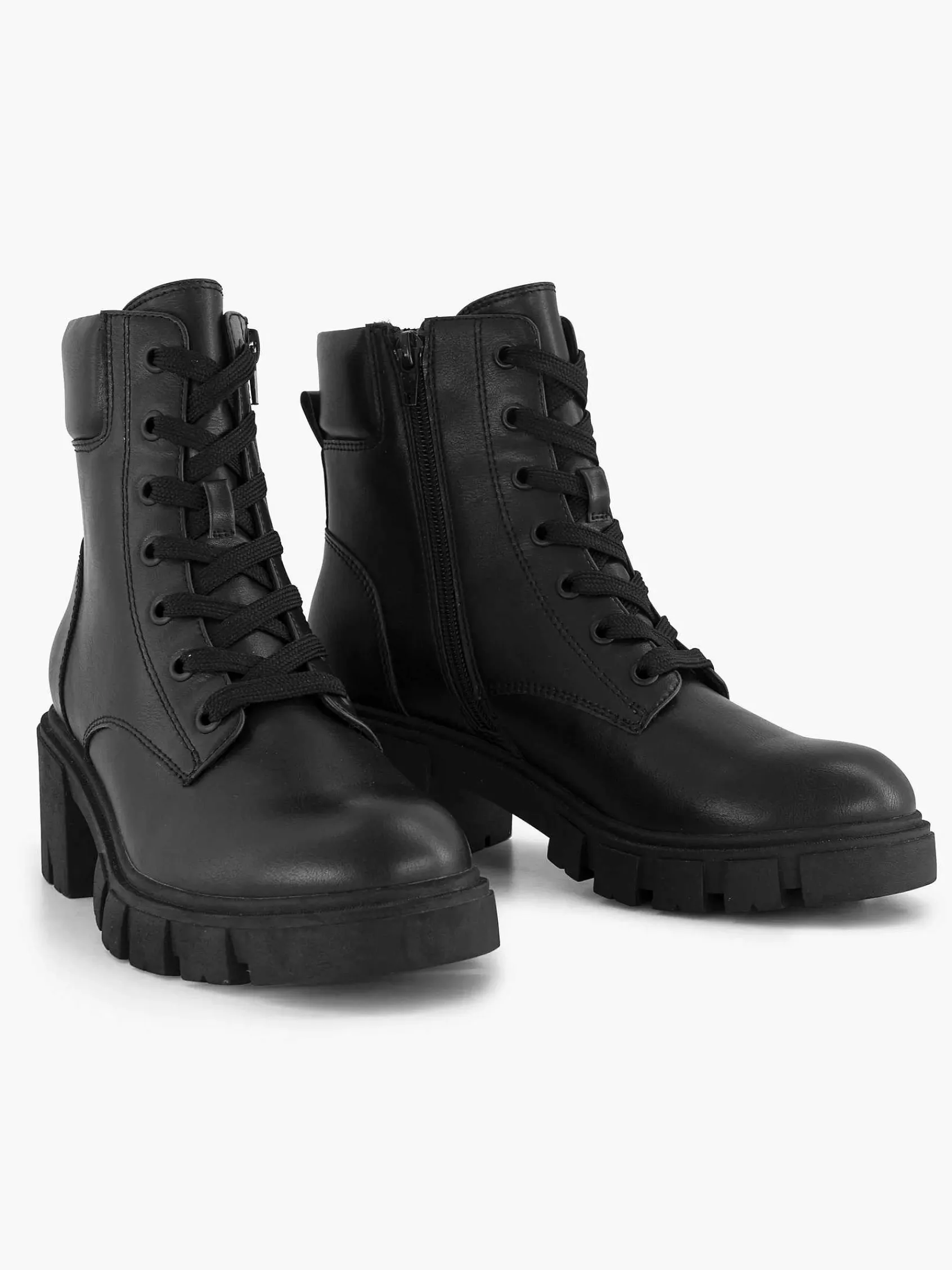 Graceland Enkellaarzen & Boots-Zwarte Veterboot