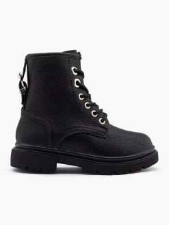 Oxmox Jongensschoenen-Zwarte Veterboot