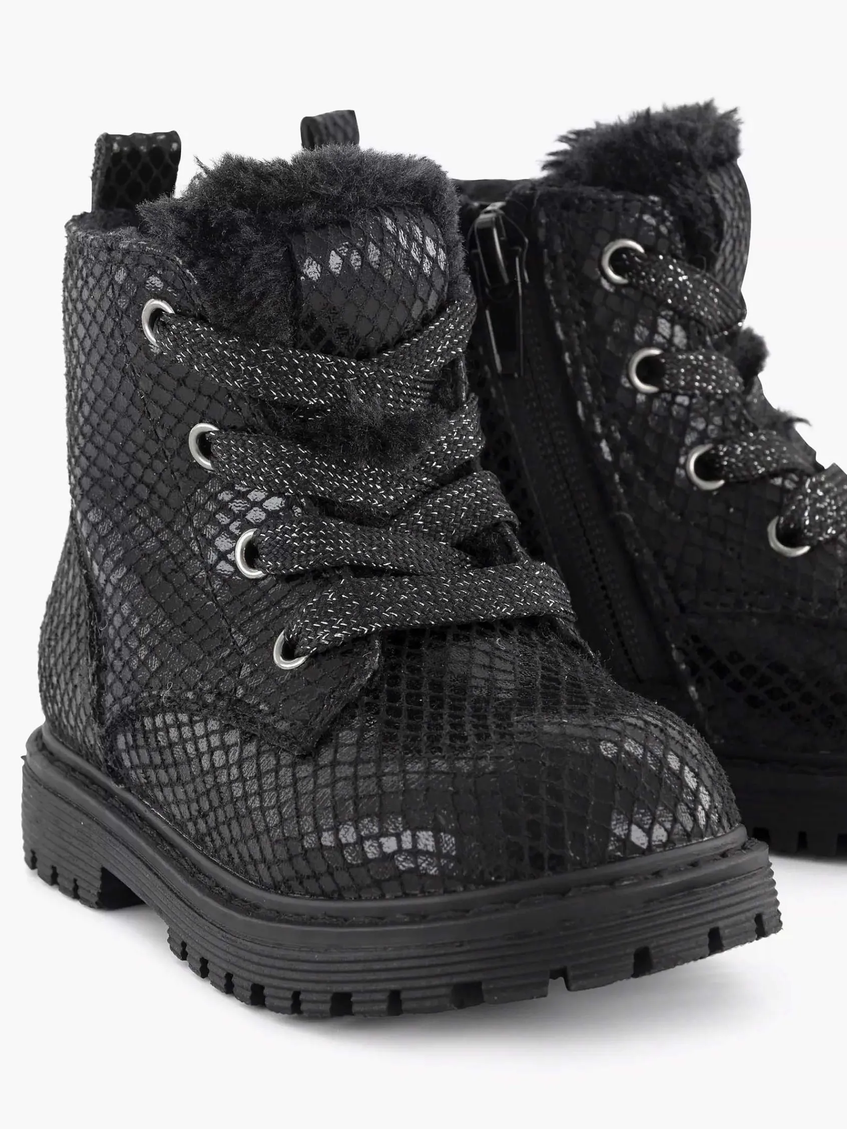 Graceland Babyschoenen-Zwarte Veterboot