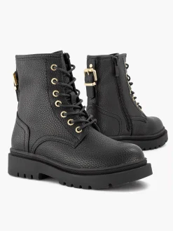 Oxmox Jongensschoenen-Zwarte Veterboot