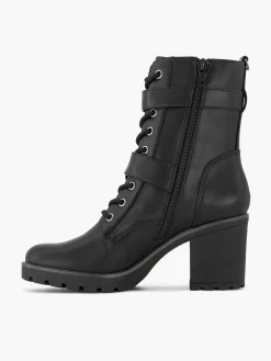 Graceland Enkellaarzen & Boots-Zwarte Veterboot Hak