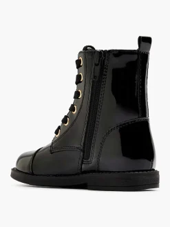 Graceland Jongensschoenen-Zwarte Veterboot Lak