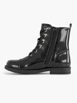 Graceland Jongensschoenen-Zwarte Veterboot Lak