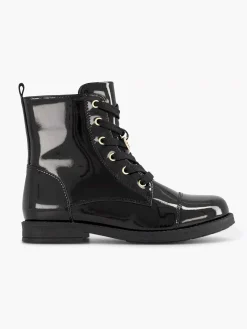 Graceland Jongensschoenen-Zwarte Veterboot Lak