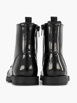 Graceland Jongensschoenen-Zwarte Veterboot Lak