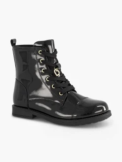 Graceland Jongensschoenen-Zwarte Veterboot Lak