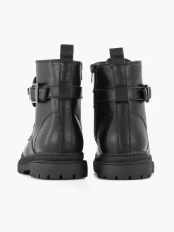 Oxmox Jongensschoenen-Zwarte Veterboot Sierketting, Offline Ivm Klachten (Laura)