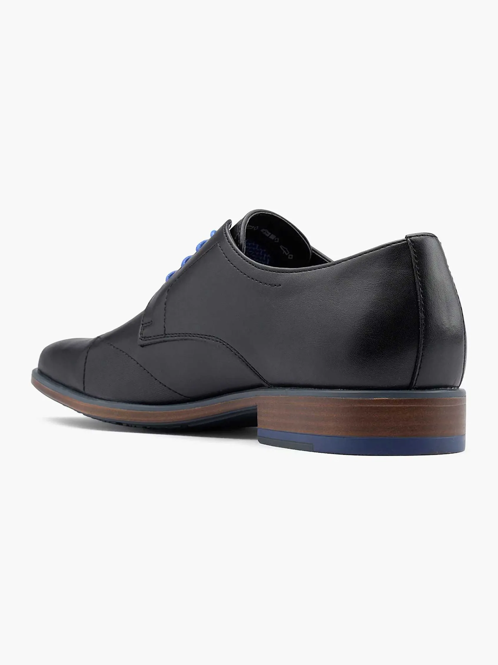 AM SHOE Geklede Schoenen-Zwarte Veterschoen