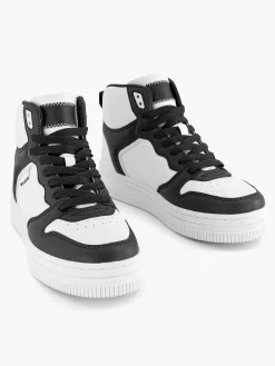 Oxmox Sneakers-Zwart Witte Hoge Sneaker