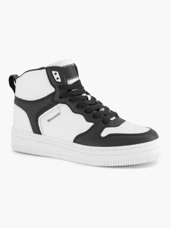 Oxmox Sneakers-Zwart Witte Hoge Sneaker